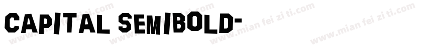 Capital Semibold字体转换
